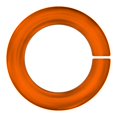 thumbnail image 1 of Weave Got Maille 18-Gauge 4mm Pumpkin Anodized Aluminum Jump Rings-1 Ounce, 4 mm, 1 of 1