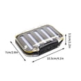 thumbnail image 3 of Plastic Tackle Box Organizer Clear Transparent Double-Sided Transparent Fly Box Fly Fishing Box Double-Faced Fishing Tackle Box Sequin Box Fishhook Box Fishing Tackle Box, 3 of 9