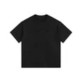 thumbnail image 1 of ShomPort T-Shirts à Manches Courtes pour Hommes Col Rond Classique Manches Courtes Décontracté Trous Déchirés Chemises Surdimensionnées, 1 of 2