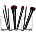 thumbnail image 4 of Clear Makeup Brush Holder Organizer, 3 Slot Acrylic Eyeliners Display Holder, 4 of 5