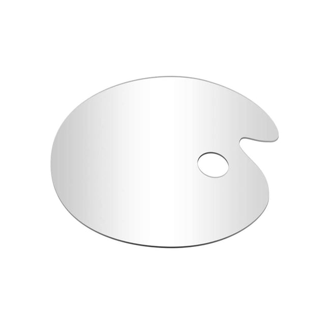 Acrylic Transparent Paint Tray Palette with Thumb Hole, Oval