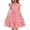 Red, variant on LOVZFMLL Dresses Kids Summer Double Layer Ruffle Sleeve Dress 5-14 Years