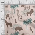 thumbnail image 2 of oneOone Polyester Spandex Light Beige Fabric Tropical Animal Craft Projects Decor Fabric Printed By The Yard 56 Inch Wide, 2 of 4