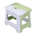 thumbnail image 3 of Folding Stool Plastic Space Saving Small Seat | Compact Lightweight Portable Step Stool for Home Office Outdoor | Multicolor | 22x18x19.5cm | Easy Fold & Storage, 3 of 6