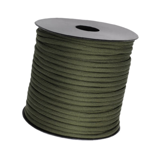 Langgg Paracorde de Camping Multifonction 4 mm Cordon de Parachute Survie Voyage pour Randonnée Noir Vert 50 m