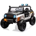 thumbnail image 1 of BeesClover 24V 2-Seater Ride On Car for Kids, Electric Truck with Remote Control, 4x45W Motor, Battery Powered with Switchable 4WD/2WD, LED Headlights and Music Player, 1 of 7