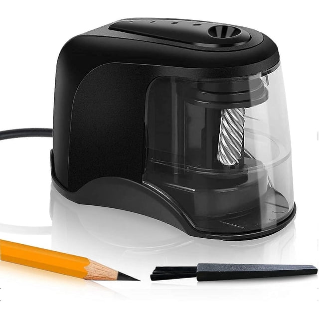 Electric Pencil Sharpener With Auto Stop For 6-11mm Pencils, Quick Sharpening Pencil Sharpener With Non-Slip Pads For Home, Battery Operated Heavy