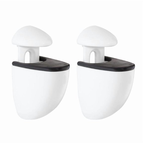 SHELF CLP JAM WHT 3" 2PK(Pack of 5)