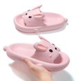 thumbnail image 1 of Wangsaura Women Bathroom Slippers Cute Rabbit Soft Sole Non-slip Open Toe Shower Slide Sandals House Shoes, 1 of 7