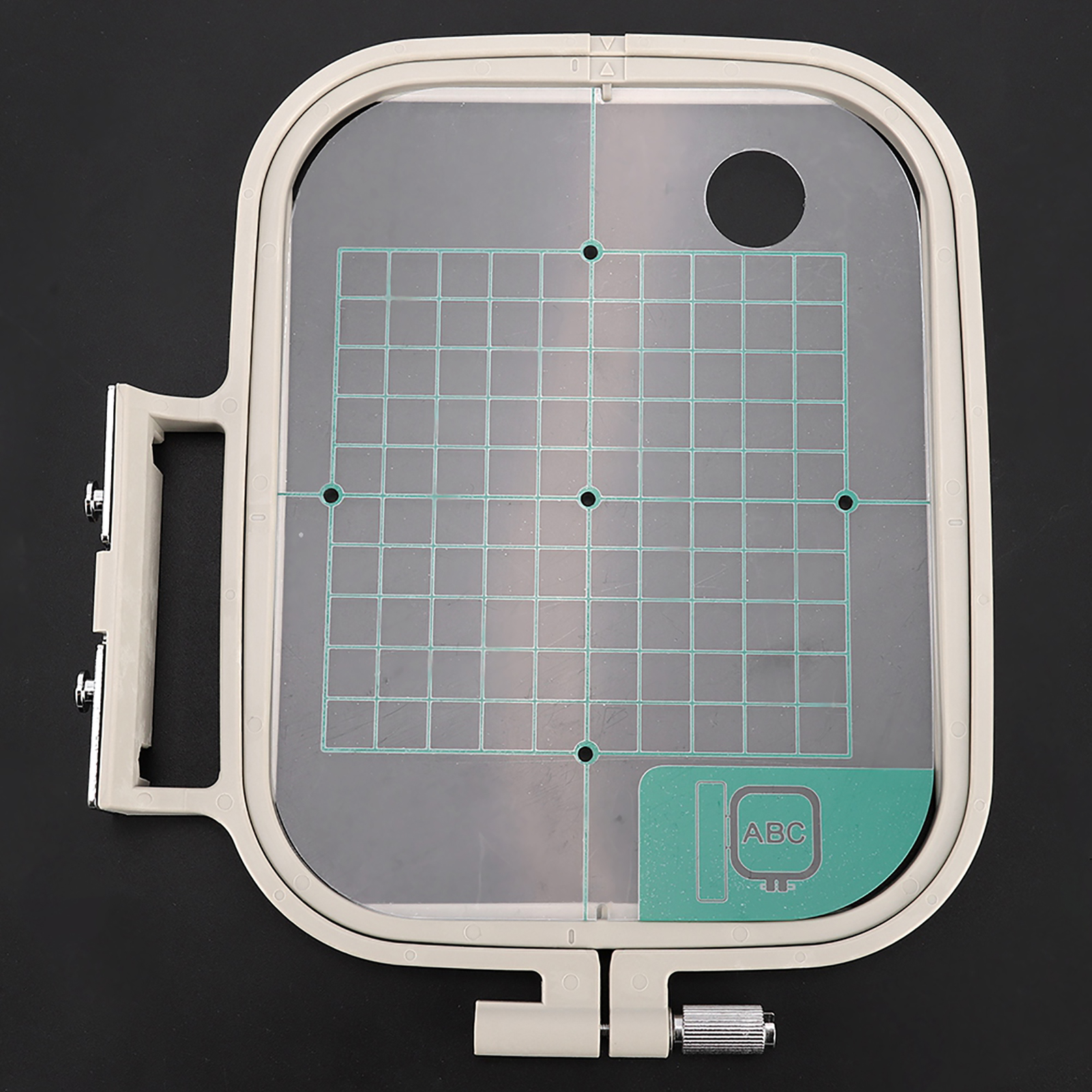 Panier de Broderie Machine à Broder et Alignement Précis Vis Réglable pour Sécuriser les Tissus