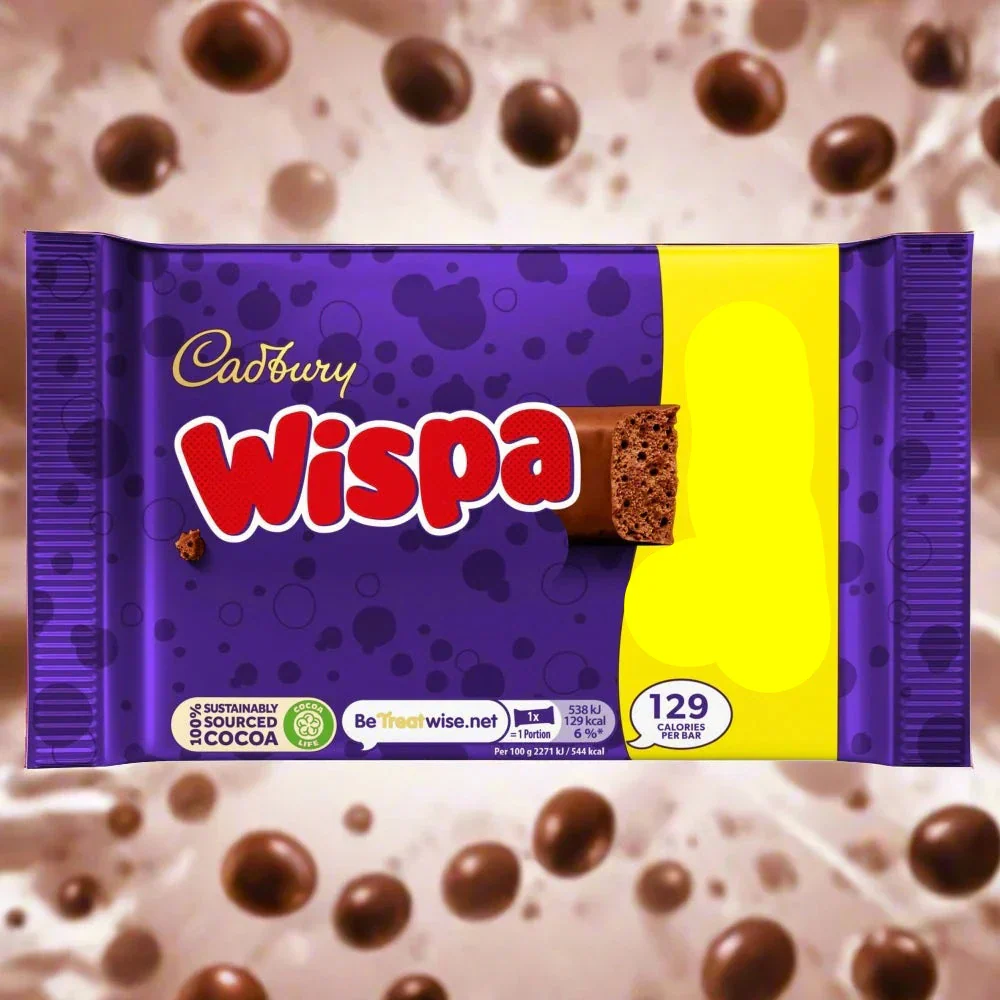 Cadbury Dairy Milk Wispa Barres de Chocolat Lot de 4