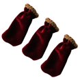 thumbnail image 2 of Abbracc Housse de Pédale de Piano en Peluche 3 Pcs, Protège-Pied, Coussinet Rouge, 2 of 8