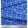thumbnail image 2 of Soimoi Satin Silk Fabric Abstract & Circle Geometric Print Fabric by The Yard 42 Inch Wide, 2 of 5