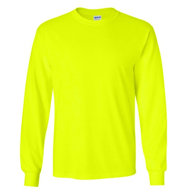 Gildan T-Shirt à Manches Longues Uni à Col Ras du Cou Ultra Cotton pour Hommes