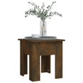 thumbnail image 2 of vidaXL Coffee Table Smoked Oak 40x40x42 cm Engineered Wood, 2 of 4