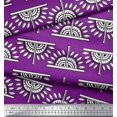 thumbnail image 3 of Soimoi Velvet Fabric Floral Block Print Sewing Fabric Yard 58 Inch Wide, 3 of 3