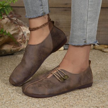 Cameland Comfortable Women's Shoes Women's Fashion Solid Color Leisure Spring Shallow Mouth Flats Shoes
