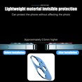 thumbnail image 4 of Phone Camera Cover Aluminum Alloy Phone Lens Protector Camera Lens Film Protector, Blue, Replacement for iPhone 12 Mini, 4 of 9