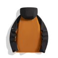 thumbnail image 4 of RXIRUCGD Manteau Veste Mode Ajustée à Capuche à Cordon avec Coutures pour Homme, Kaki, Taille : 5TG, 4 of 4