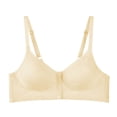 thumbnail image 4 of VEKDONE Woman's Solid Color Thin Style Ventilate Large Size Bra Without Steel Rim Khaki 44/100, 4 of 7