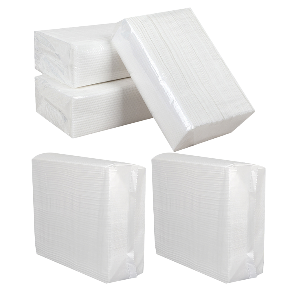 HAMPPLIES White Multi Use Paper Hand Towels for Bathroom and Kitchen Water Absorbent Thick Napkin Towels