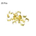 thumbnail image 3 of Unique Bargains 20Pack Zipper Stoppers, #3 Top & Bottom Stops for Rescue Repair, Gold Tone, 3 of 6