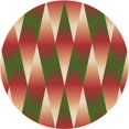 thumbnail image 1 of Ahgly Tapis Rond Lavable en Machine Intérieur Transitionnel Pérun Brun, 5 Pieds Rond, 1 of 7