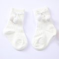 thumbnail image 2 of Chaussette Bébé Fille Garçon Automne/hiver Sol Chaussette 0-1 Ans Coton Double Pompon, 2 of 4