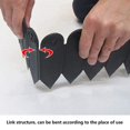 thumbnail image 2 of Flexible Garden Edging, Custom Design Edging 3Meters Black PP Material Landscape Border Edging For Vegetable Garden Flower Beds Lawn Areas, 2 of 5