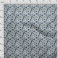 thumbnail image 4 of oneOone Cotton Flex Blue Fabric Floral & Greenery Sewing Craft Projects Fabric Prints By Yard 40 Inch Wide-5A, 4 of 5