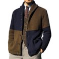 thumbnail image 1 of Qertyioot Hauts pour Hommes Mode Veste Décontractée Extérieur Manches Longues Manteau Chaud, 1 of 3
