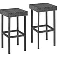 thumbnail image 1 of Pemberly Row Tabouret de Bar de Patio en Osier de 29 Pouces (Ensemble de 2), 1 of 5