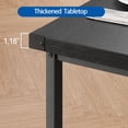 thumbnail image 4 of BeesClover Dining Table with 2 Benches, Dining Room Table Set for 4, Kitchen Table with 2 Upholstered Benches Rectangular Space Saving for Apartment, Dining Room, Kitchen, 44.5 Inches Large, 4 of 8