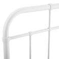 thumbnail image 3 of Modway Alessia Tête de Lit Grand en Métal Style Ferme Moderne, Blanc, 3 of 5