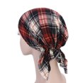 thumbnail image 4 of Penkiiy Couvre-Chef de Chimiothérapie pour Femmes Turban Tuque Imprimée Casquettes Cancer Foulards pour la Tête Perte de Cheveux Tuque Couvre-Chef pour Yoga Course Rouge, 4 of 9