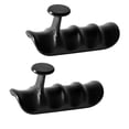 thumbnail image 3 of Siruishop 2 Pieces Weight Lifting Grips Palm Protection for Exercise Training Dumbbell Black, 3 of 8