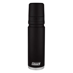 Coleman 360Pour Vacuum Insulated Thermal Bottle, Stainless Steel, Black