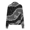 thumbnail image 4 of Chandails à Capuchon Mode pour Femmes 2023 Mode Automne Hiver Imprimé Léopard Décontracté Sport Col Rond Survêtements Manches Longues Col à Revers Fermeture Éclair Chandails à Capuchon Rabais de 50 % Liquidation Costumes d'Halloween/Noël, 4 of 5