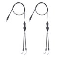 thumbnail image 2 of Throttle Cables Replacement Throttle Cable Black 01 0813 Metal Pull Push Throttle Cable Replacement For Banshee 350 YFZ350 1987-2006, 2 of 8