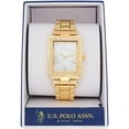 thumbnail image 2 of U.S. Polo Assn. Women’s Gold Rectangular Crystal Accent Watch, 2 of 3