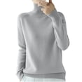 thumbnail image 1 of AherBiu Womens Sweaters Turtleneck Pullover Thick Warm Knitted Winter Long Sleeve Sweater Tops, 1 of 7