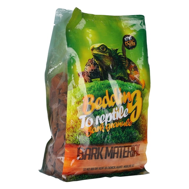 Reptile Terrain Reptile Bark Chips Reptile Bark Bedding Reptiles Insects Spiders Substrate 650g/bag Forest Terrain Bark Fine Chips Natural Wood Log Terrain Substrate For