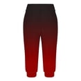 thumbnail image 4 of Yuyuzo Womens Capri Pants High Waisted Drawstring Sweatpants Running Gym Cropped Trousers with Pockets, 4 of 6