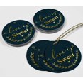 thumbnail image 4 of Inkdotpot 50 Pack Real Gold Foil Paper Tags Love Is Sweet Wedding Favor Hang Tags, 4 of 6