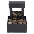 thumbnail image 4 of USB LED Indoor Water Fountain Lighted Waterfall Tabletop Fountain with Stones for Office Home Decor, 4 of 14