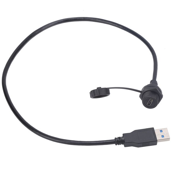 USB Connector Waterproof Panel Mount Connector Waterproof USB Connector Type C Female Thread Lock Receptacles Socket E10TPC TF F U3 A M Panel Mount Power Outlet