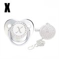 thumbnail image 2 of XZNGL Baby Pacifier 26 Letter Name Initial Clip Silicone Infant Nipple Bling Newborn Pacifier, 2 of 9