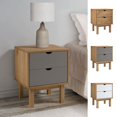 thumbnail image 3 of vidaXL Nightstand Bedside Table with Solid Wood Legs OTTA Solid Wood Pine, 3 of 6