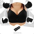 thumbnail image 3 of UPPADA Full Coverage Plus Size Bra Convenient Front Button Bras Cool Liftup Bra Super Gather Wireless Push-Up Bra Lifting Bras Breathable Underwear Bra, 3 of 6