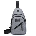 thumbnail image 1 of Coofit Chest Bag Fashion Casual Sport Sling Backpack Chest Daypack Purse for Men, 1 of 10